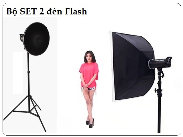  Bộ Đèn Kit Studio Hylow He 1200W-1 (2 đèn)